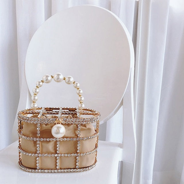 Pearl Bucket Handbag by Grace