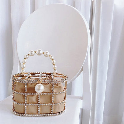 Pearl Bucket Handbag by Grace