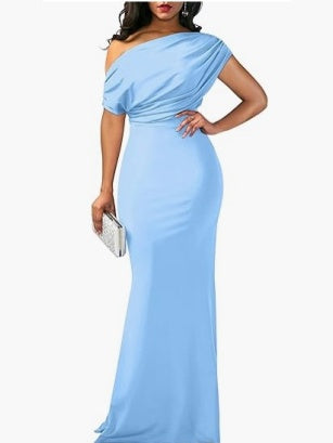 Sleeveless Off-shoulder Bodycon Long Dress