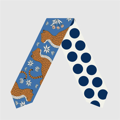 The Lila — Silk Skinny Scarf