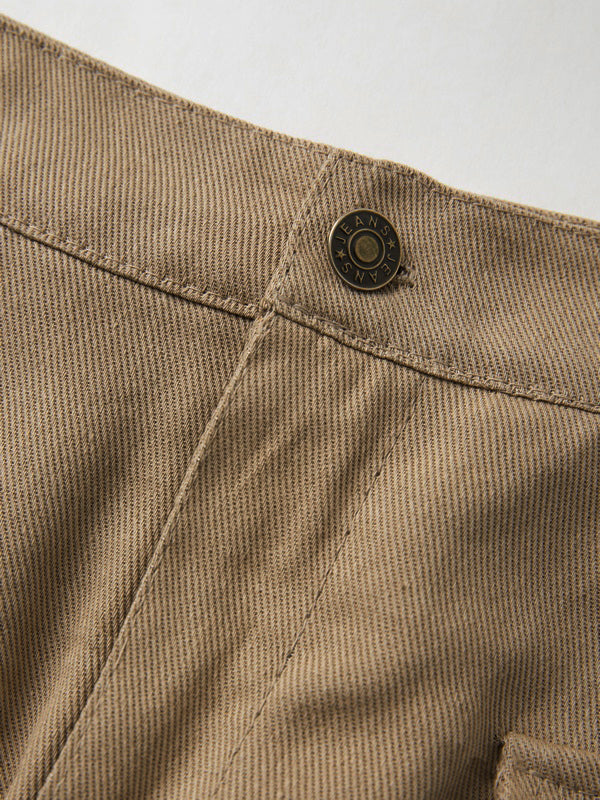 Street Khaki Cargo Skirt
