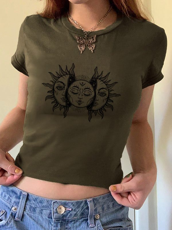 Sun Print Short Sleeve Tee