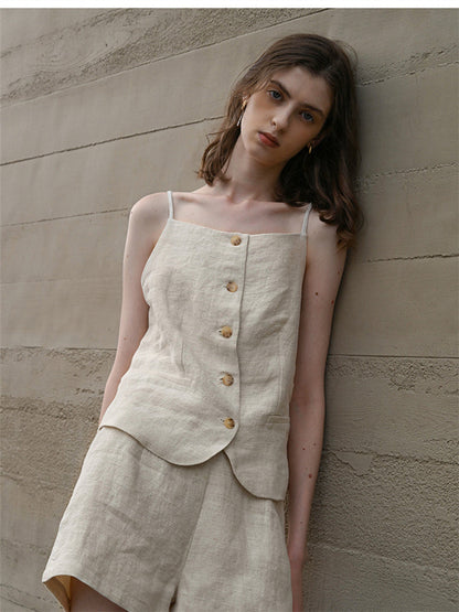 Breathable Linen Hot Pants