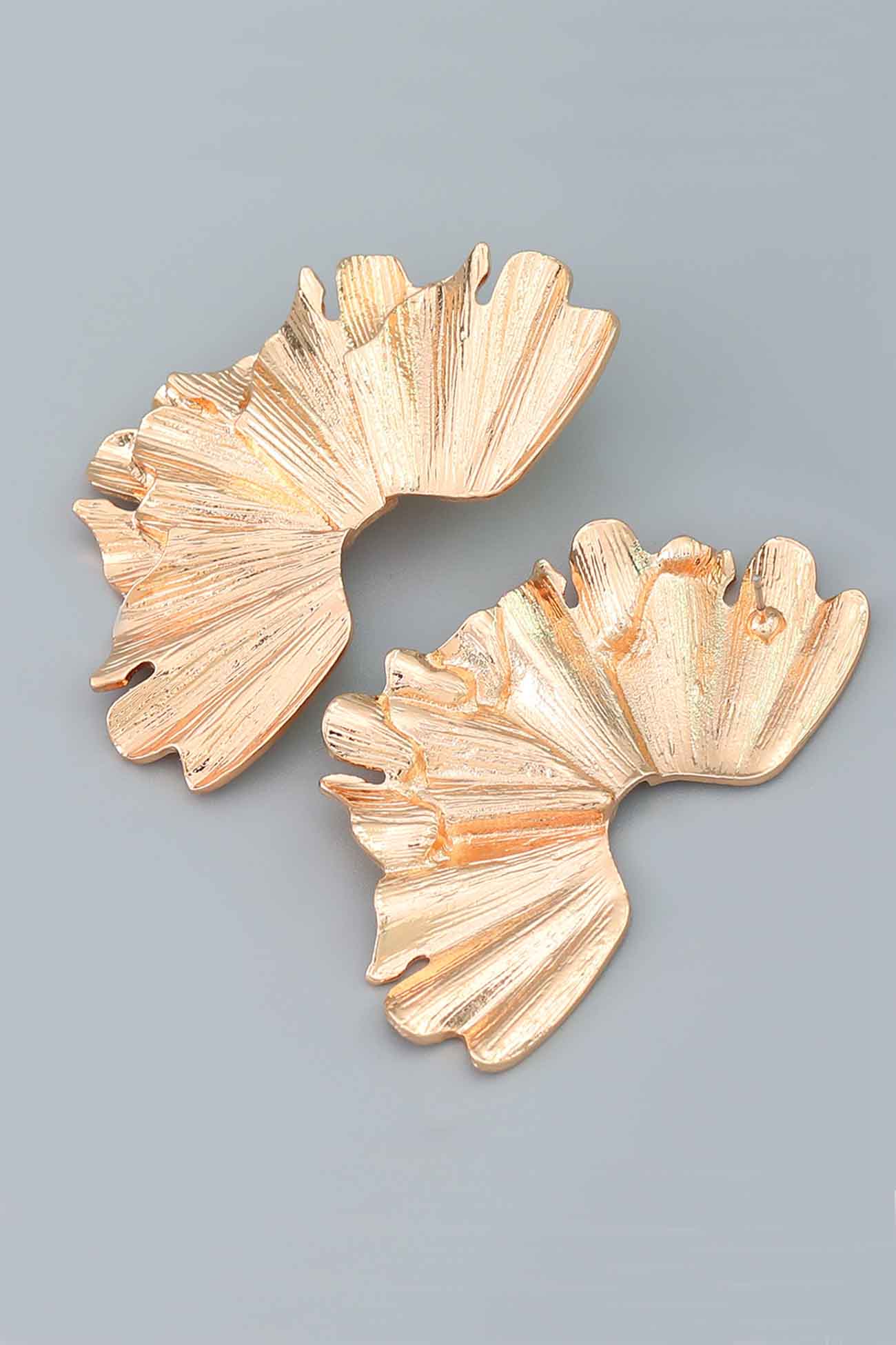 Metallic Flowers Earrings