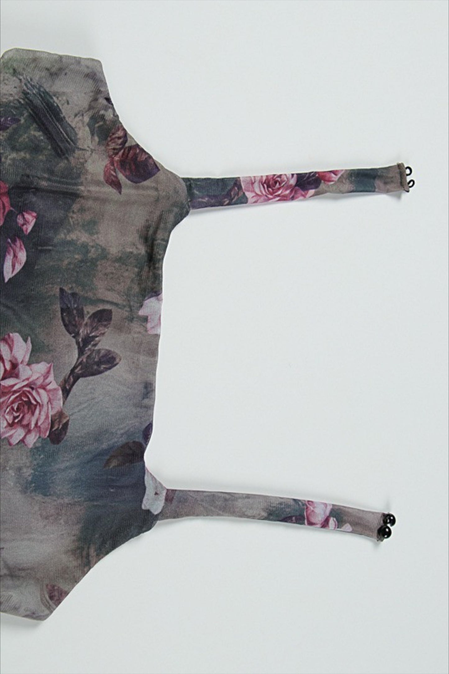 Floral Print Halter Neck Ruched Mesh Overlay Column Maxi Dress