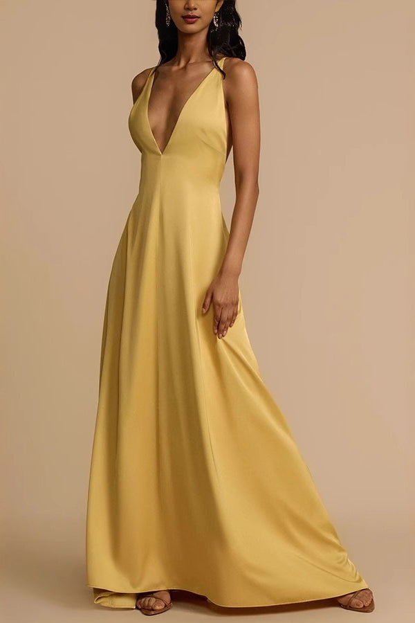 | Satin Slip Maxi Dress
