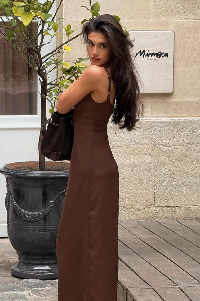 Square Neck Sleeveless Bodycon Midi Dress