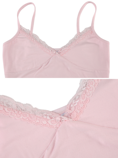 Ella Lace Trim Tank Top