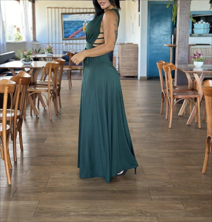 Side Cut-Out Maxi Dress