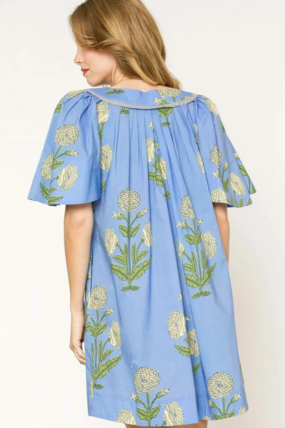 Blue Tropicana Dress