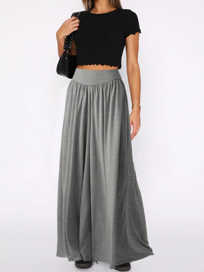 Loose-fit Culottes Pants Wide-leg Pants Drape Skirts