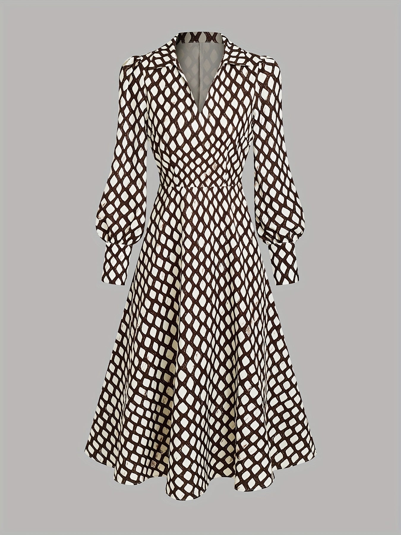 Izarah | Rhombus Print Dress