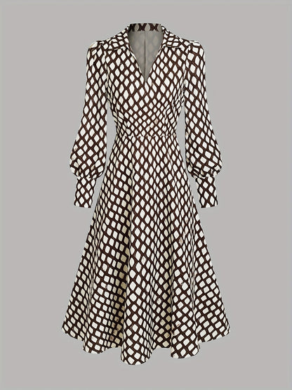 Izarah | Rhombus Print Dress