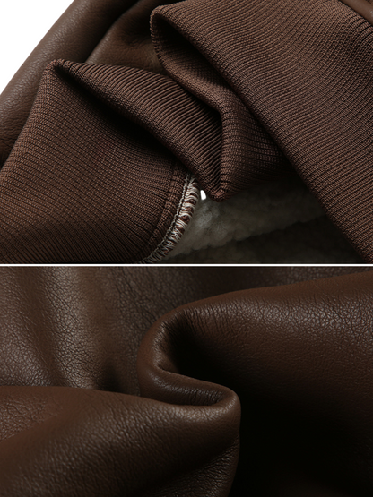 Taylynn Retro Faux Leather Jacket