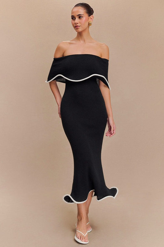 Ruffle Hem Colorblock Birthday Dress