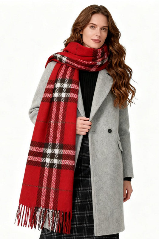 Checkered Warm Scarf