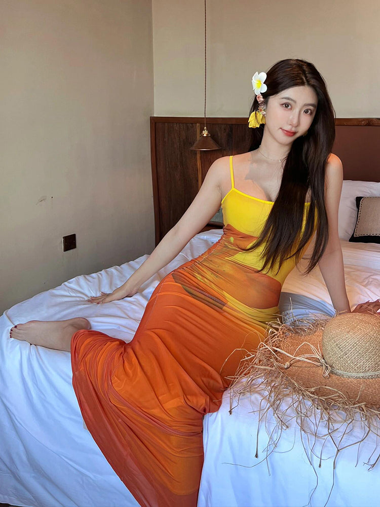 Sexy Mermaid Bodycon Maxi Dress – Beach Vacation Photography Fit