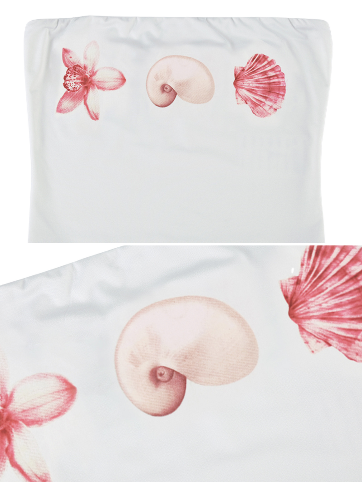 Lyana Shell Print Tube Top