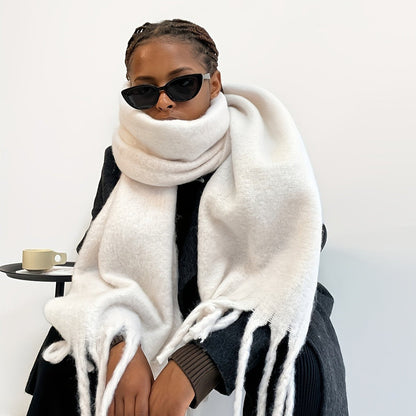 Solid Color Mohair Scarf