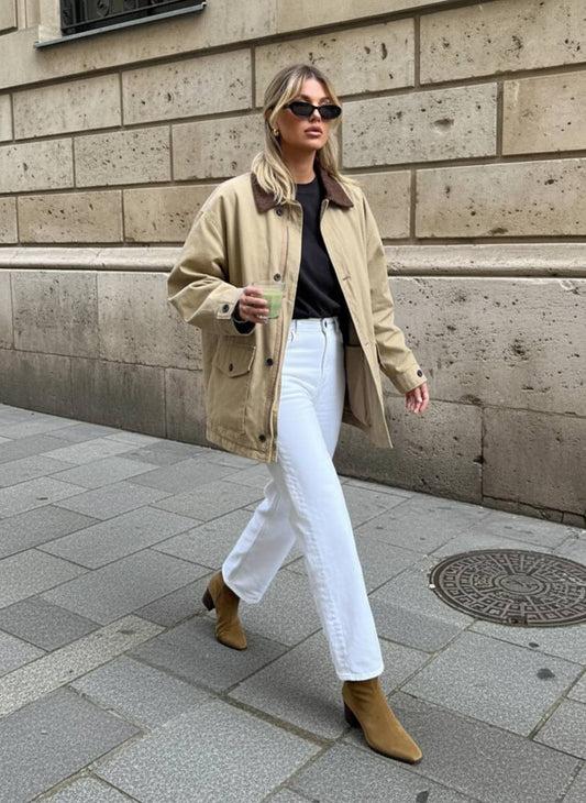 Casual Solid Bomber Jacket