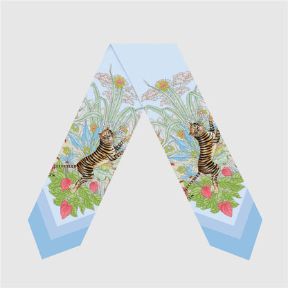 The Lila — Silk Skinny Scarf