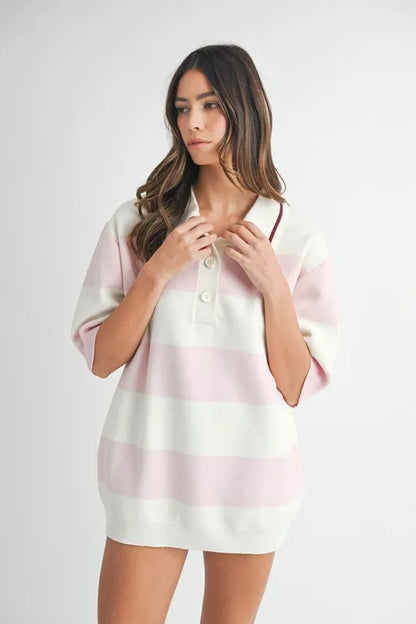 MABLE Polo Collar Sweater