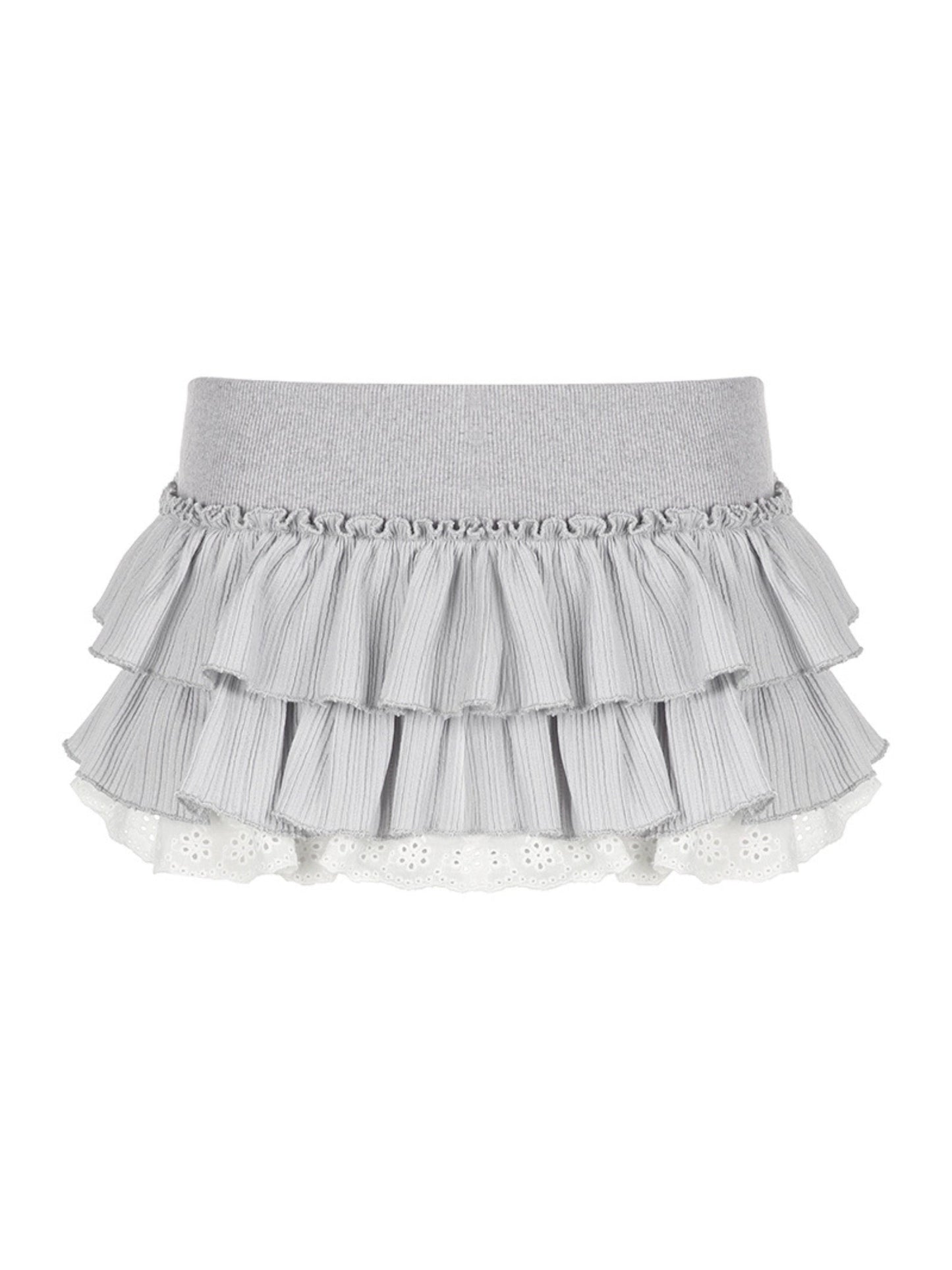 Layna Low Waist Ruffle Mini Skirt