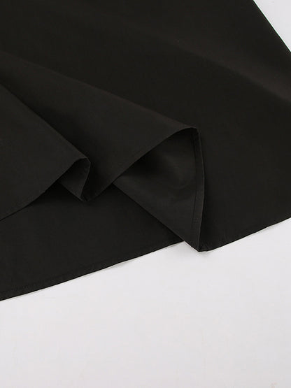 A-Line Sleeveless Solid Color Split-Joint Round-Neck Maxi Dresses