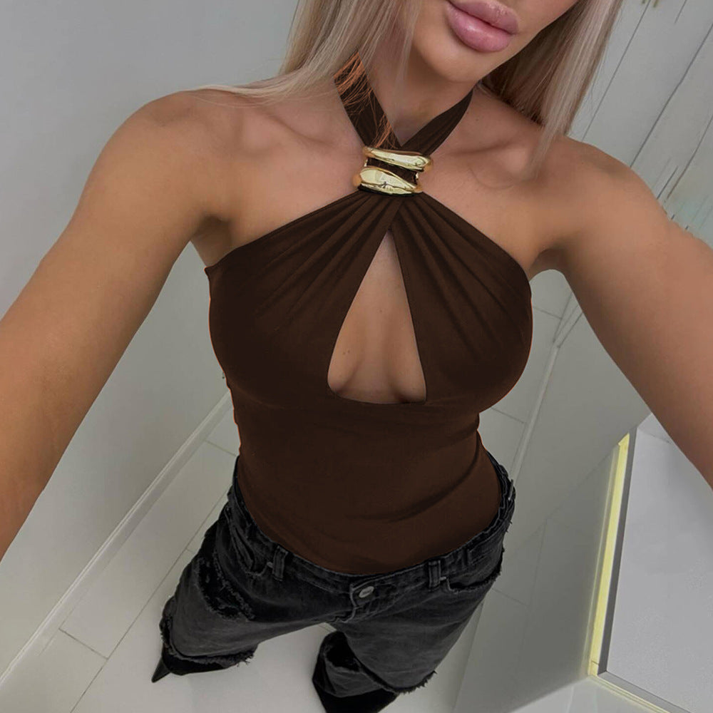 Pansy Top - Brown