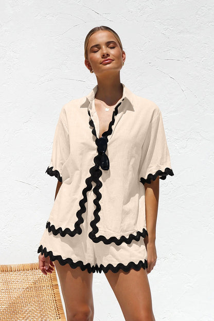 Usher Co-ord - Apricot
