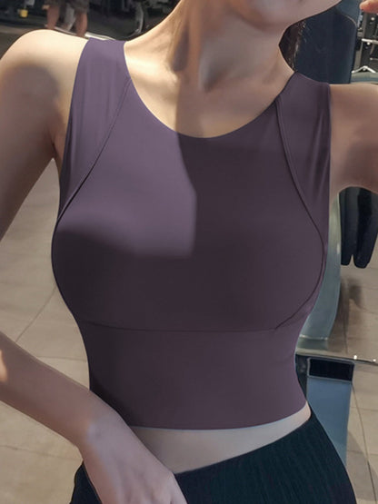 Integrated Shock Absorber Yoga Vest Sports Bra