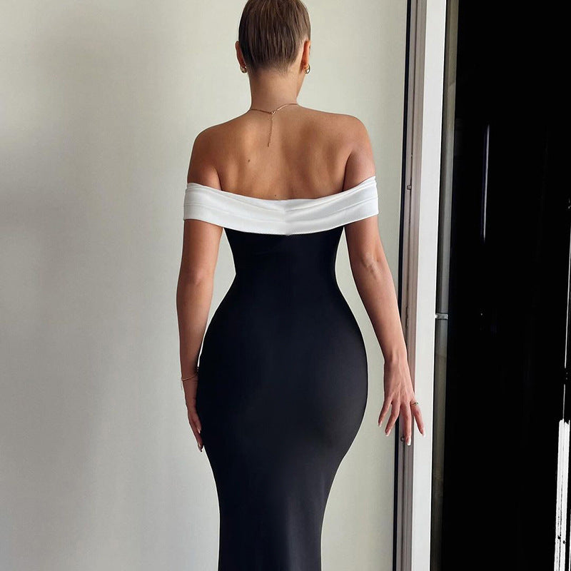Dublin Off-shoulder Dress - Black