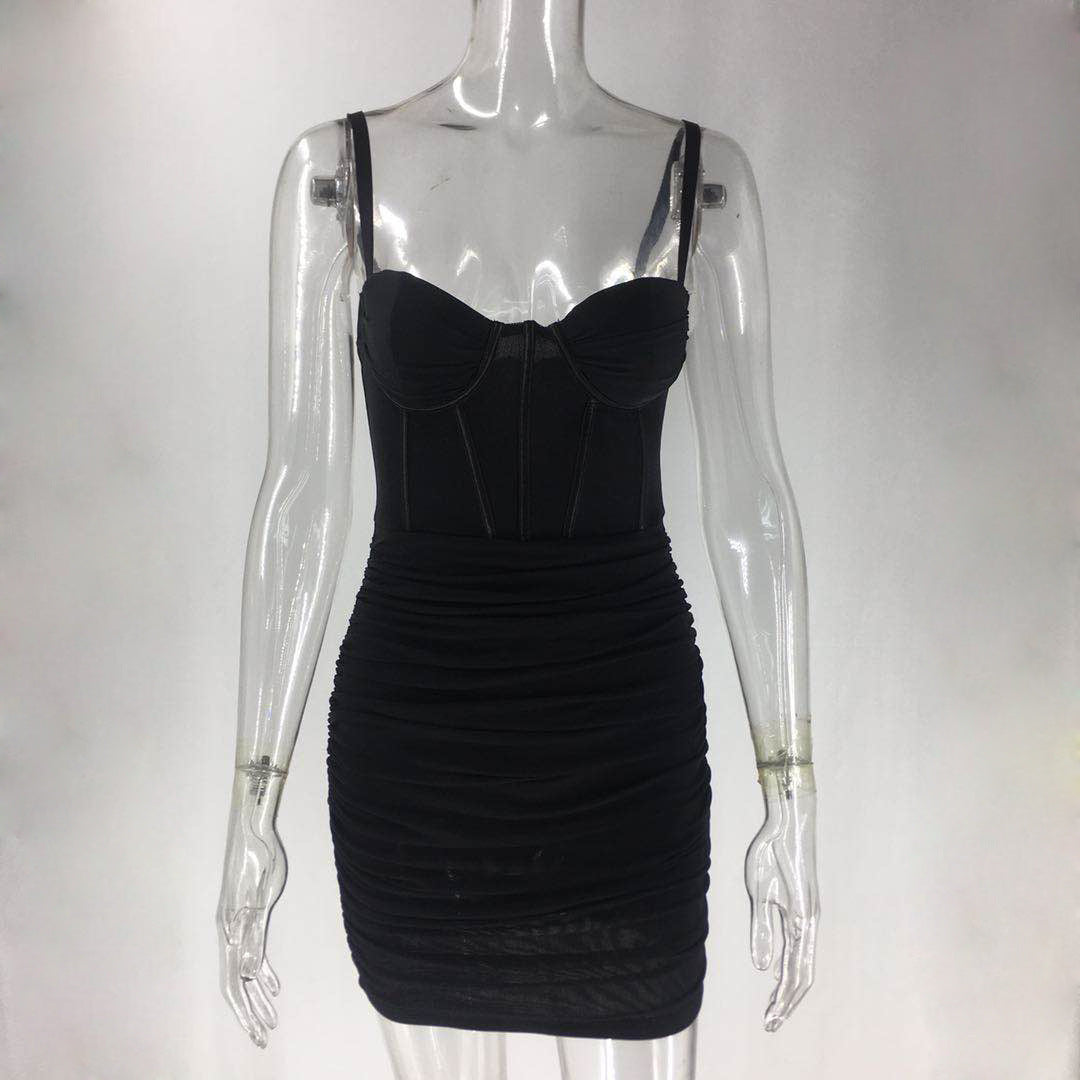 Cupid's Dream Mini Dress - Black