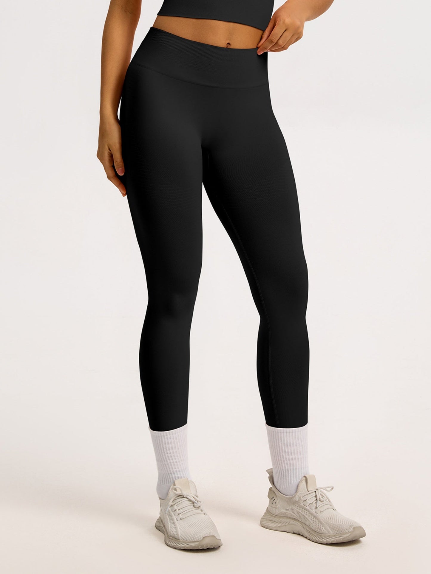Threaded Waist Abdominal Tightening And Buttock Lifting Exercise And Fitness Yoga Pants