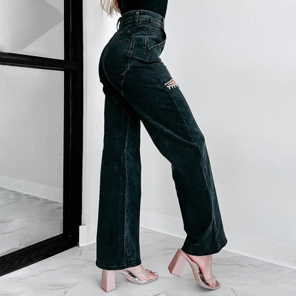 Denim Dazzle Jeans - Black
