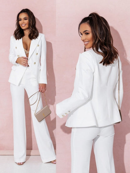 Double-breasted Two-piece Suit