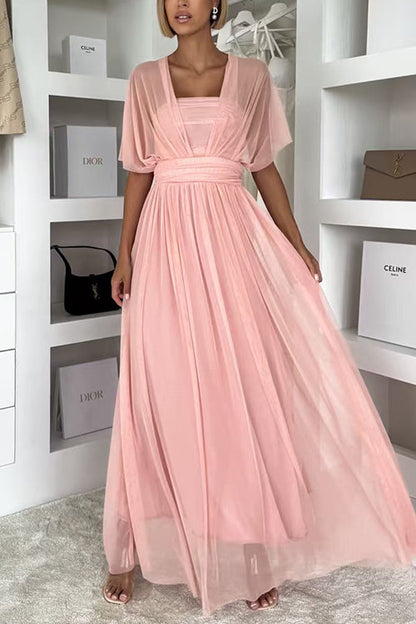 High Rise Versatile Tulle Maxi Dress