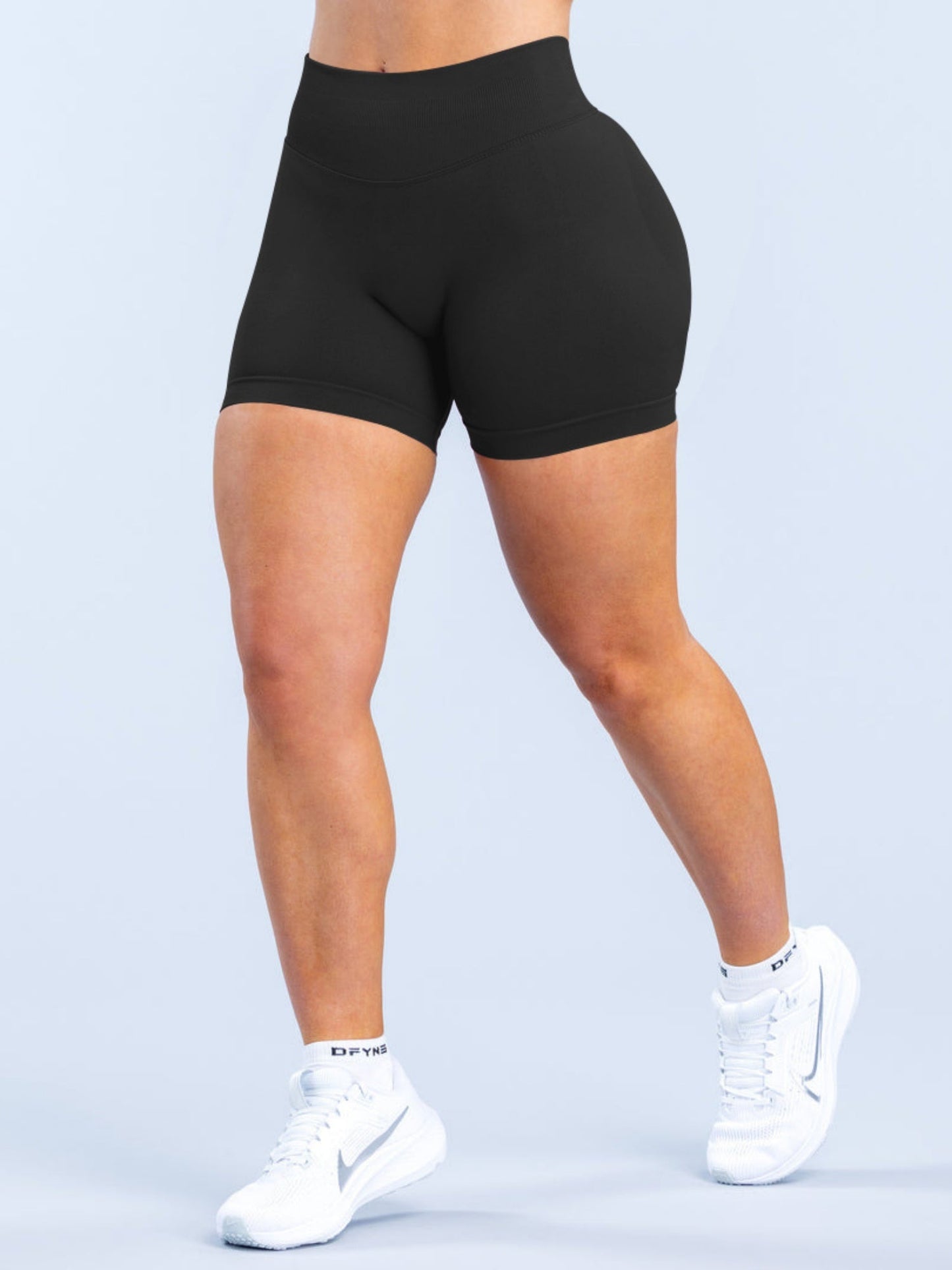High-waisted, Tummy-flattening, And Butt-lifting Yoga Shorts
