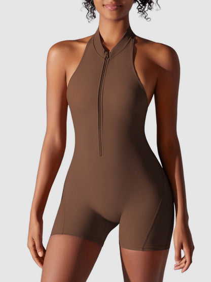 Zipper Lifting Buttocks And Beautifying Back Sports Onesie Yoga Suit