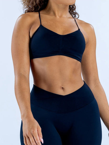 Seamless High Elasticity Thin Shoulder Back Cross Strap Exercise And Fitness Yoga Tank Top