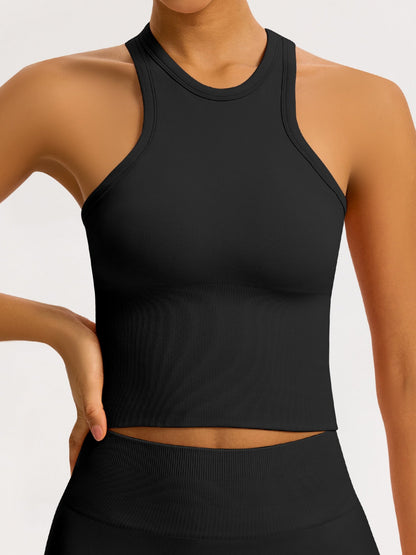 Seamless Tights T-back Fitness Exercise Yoga Tank Tops