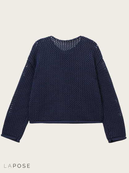 Klaira Button-Front Knit Cardigan