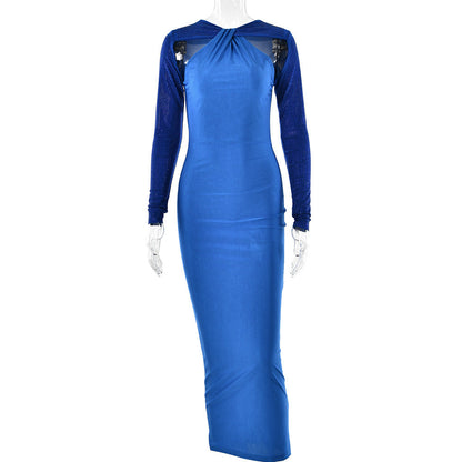 Ciara Maxi Dress - Blue
