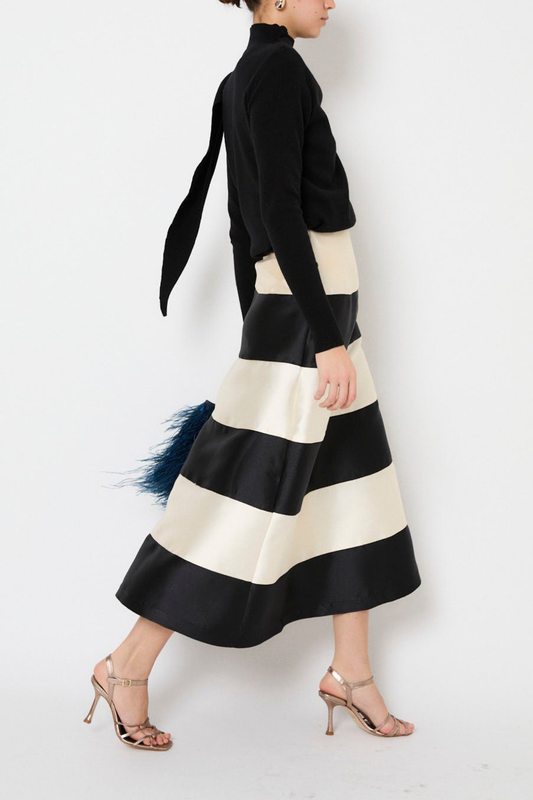 Elegant Colorblock Two-Piece Dress