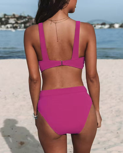Kristel® | Solid Color High Waist Bikinis