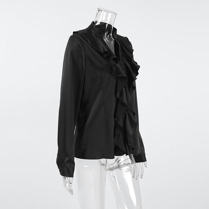 Rufflina Top-Black