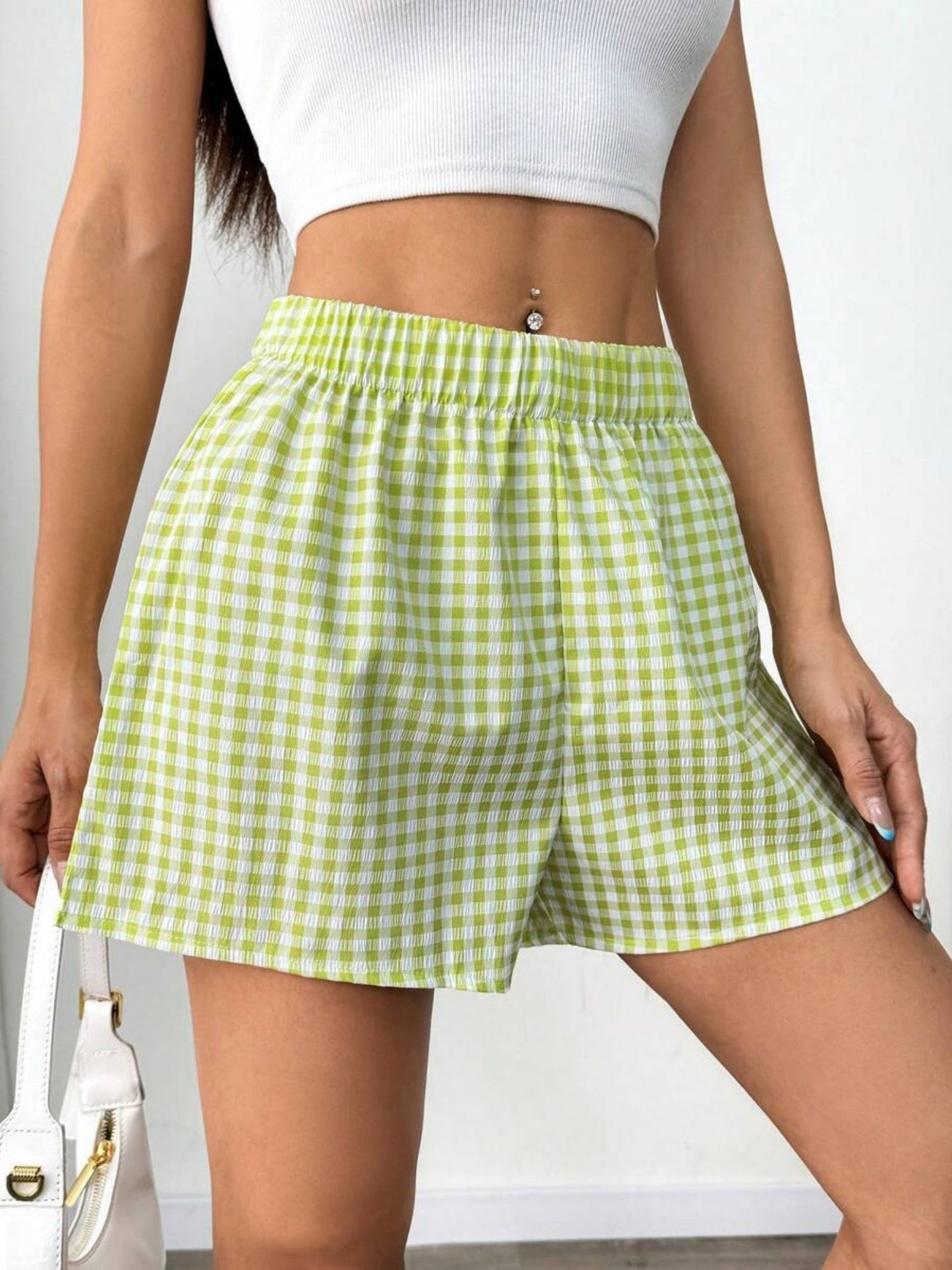 Plaid Stripes Shorts