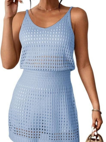 Hollow Waist Suspender Skirt Cover Ups