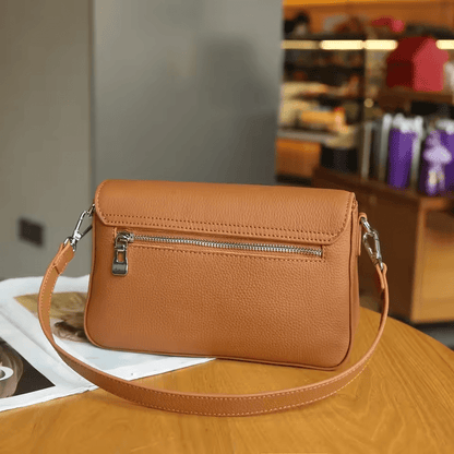 Atelier Leather Shoulder Bag | Small Square Underarm, Cowhide, Zip Closure