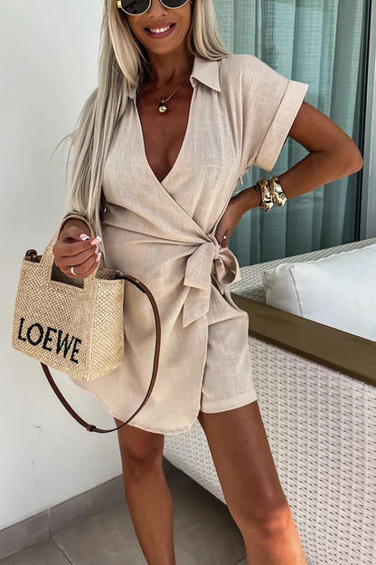 Symi Romper - Apricot